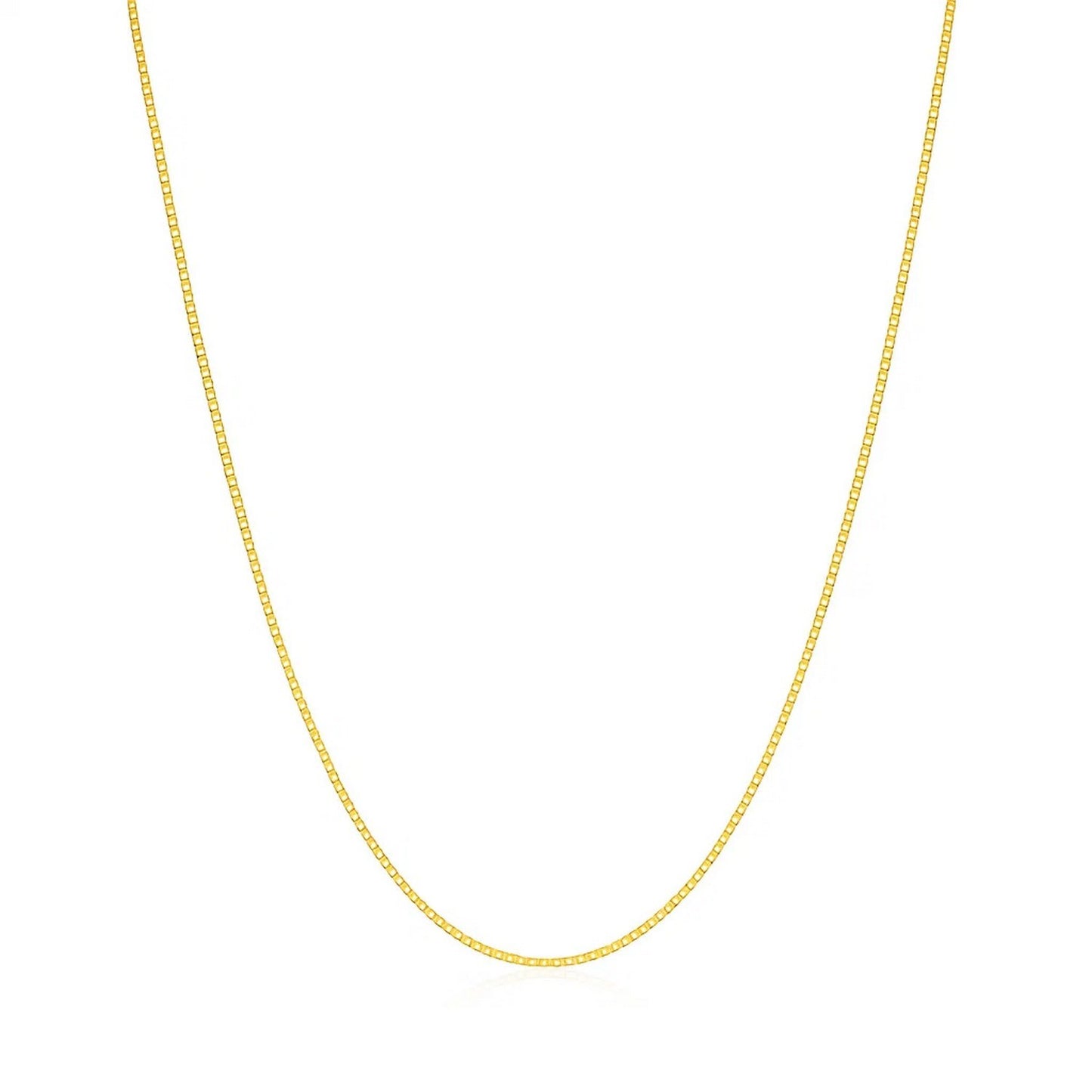 14k Yellow Gold Classic Box Chain (0.60 mm)