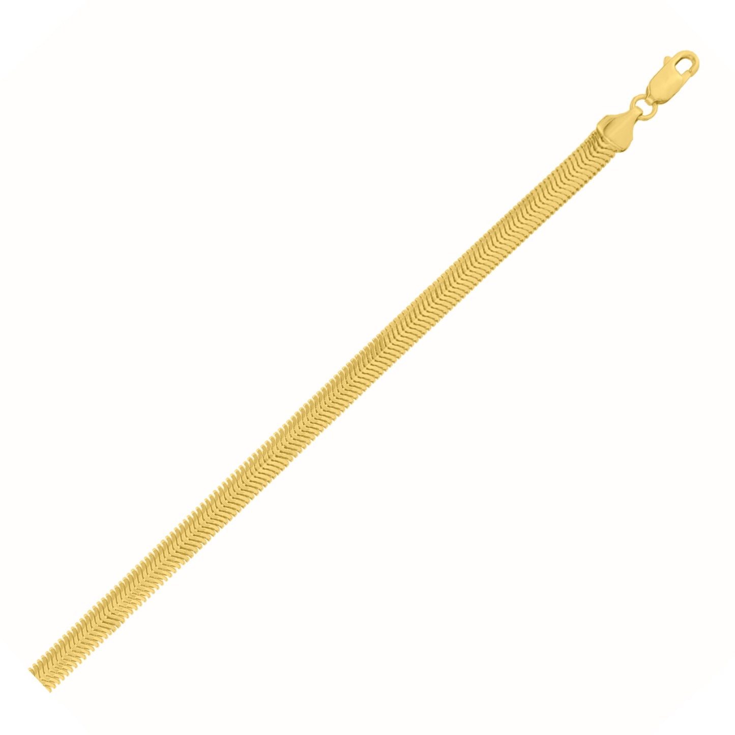 14K Yellow Gold Oval Snake Chain (5.30 mm)