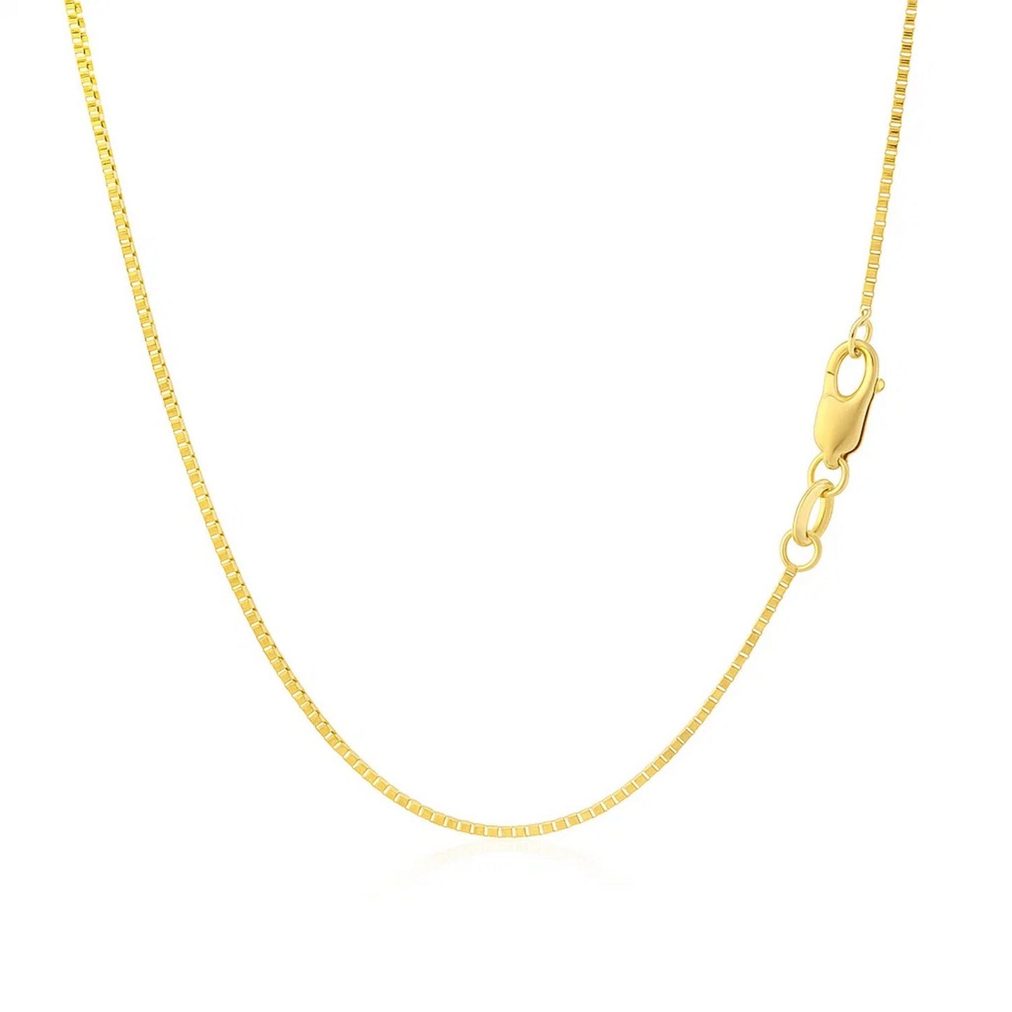 14k Yellow Gold Classic Box Chain (0.75 mm)