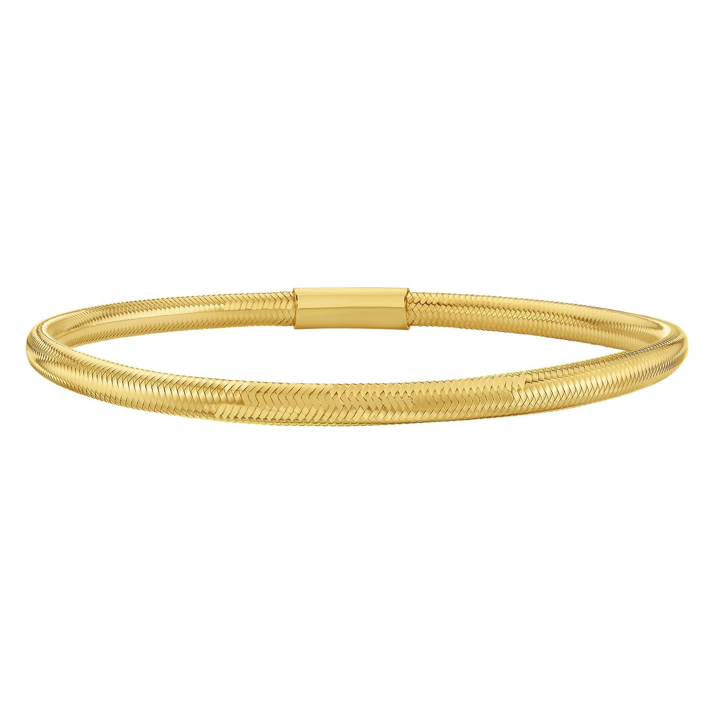 14K Yellow Gold Small Stretch Mesh Bracelet (3.40 mm)