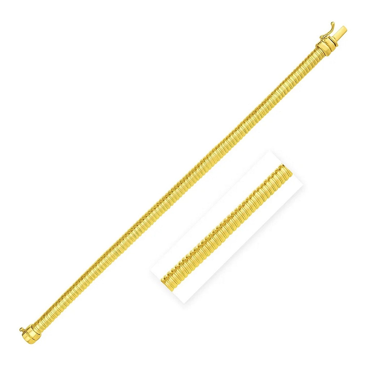 Tubogas Bracelet in 14K Yellow Gold (5.00 mm)