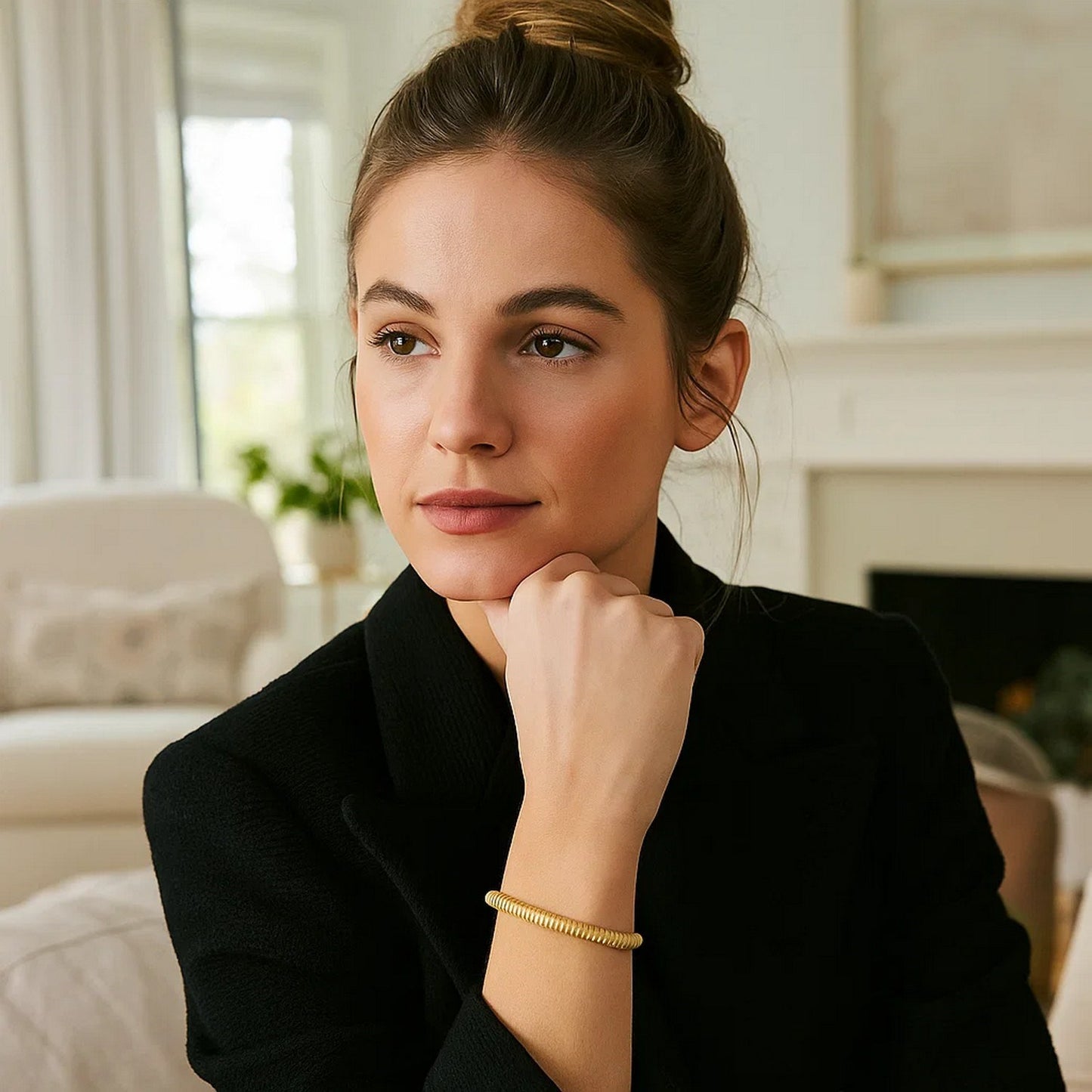 Tubogas Bracelet in 14K Yellow Gold (5.00 mm)