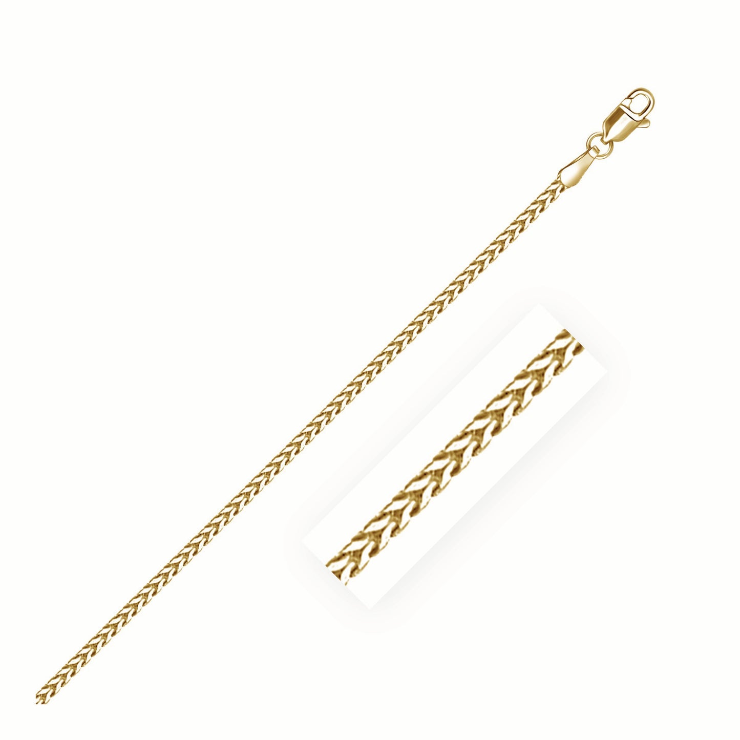 18k Yellow Gold Franco Chain (1.60 mm)