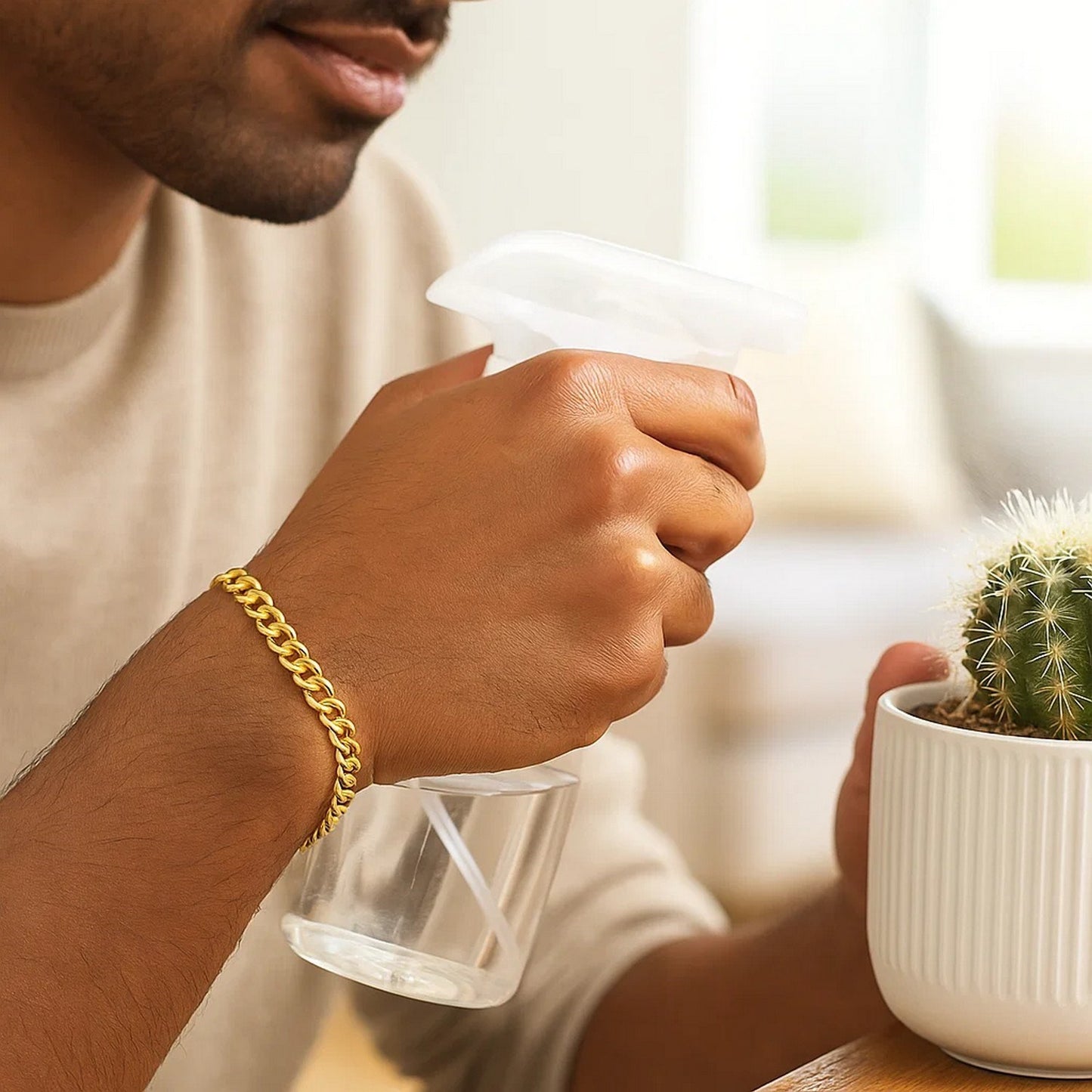 10k Yellow Gold Lite Curb Bracelet (6.20 mm)