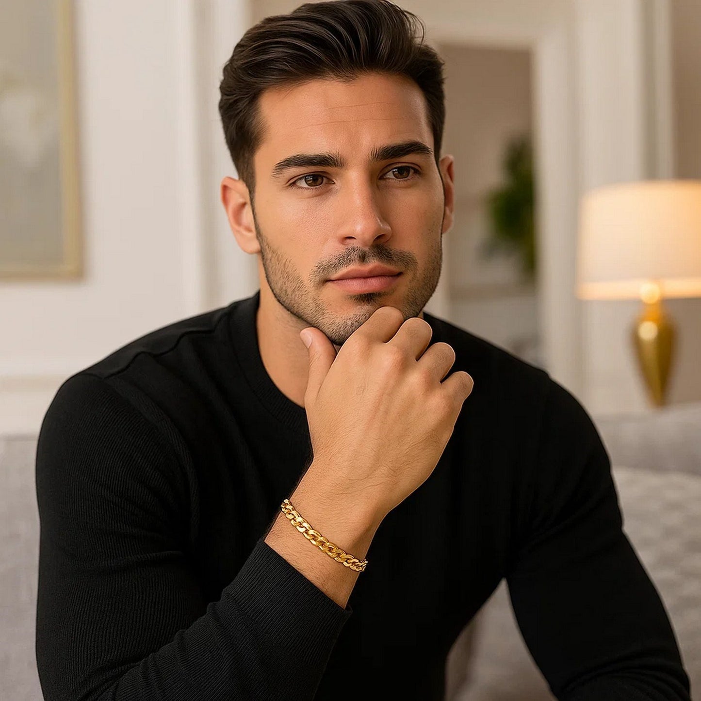 10k Yellow Gold Classic Miami Cuban Solid Bracelet (5.00 mm)