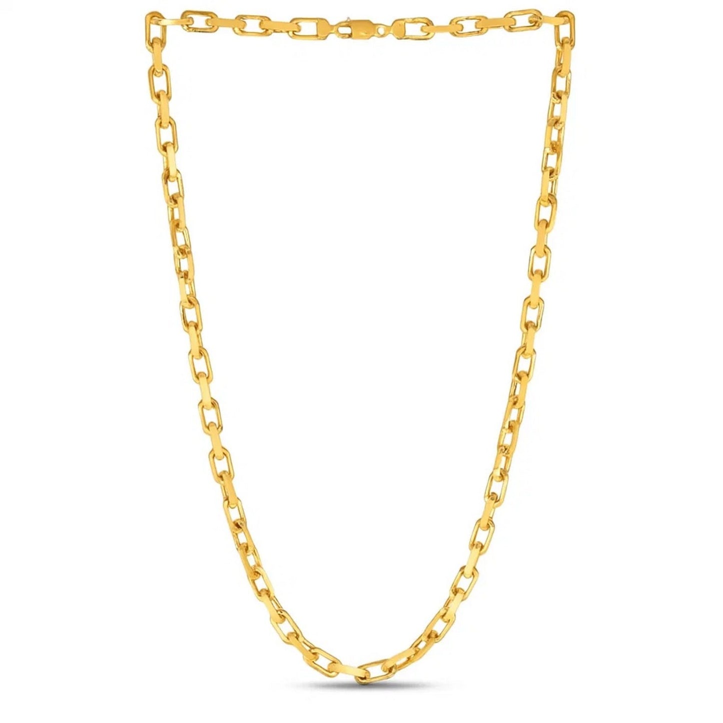 14k Yellow Gold French Cable Link Chain (6.1 mm)