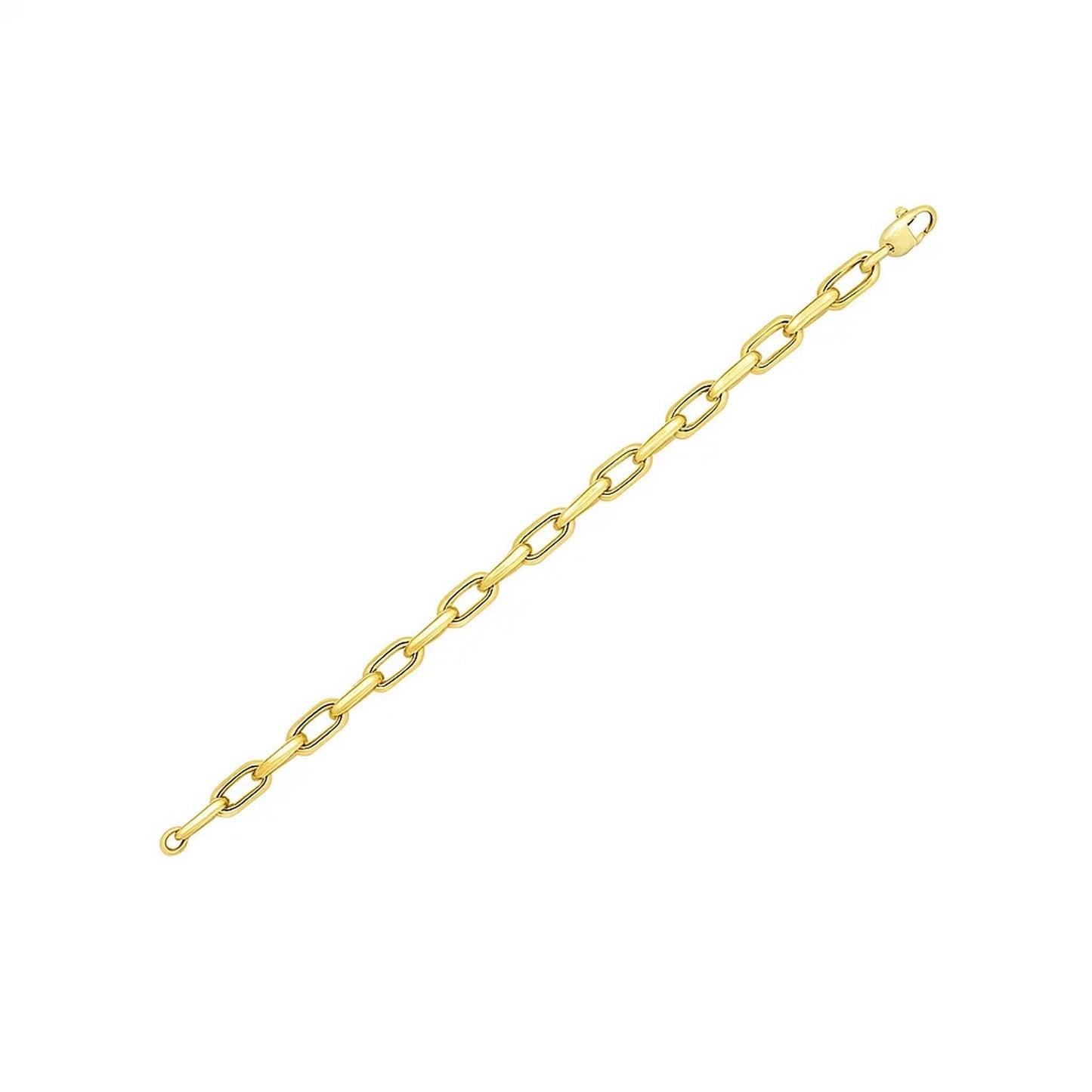 14k Yellow Gold French Cable Link Bracelet (6.00 mm)