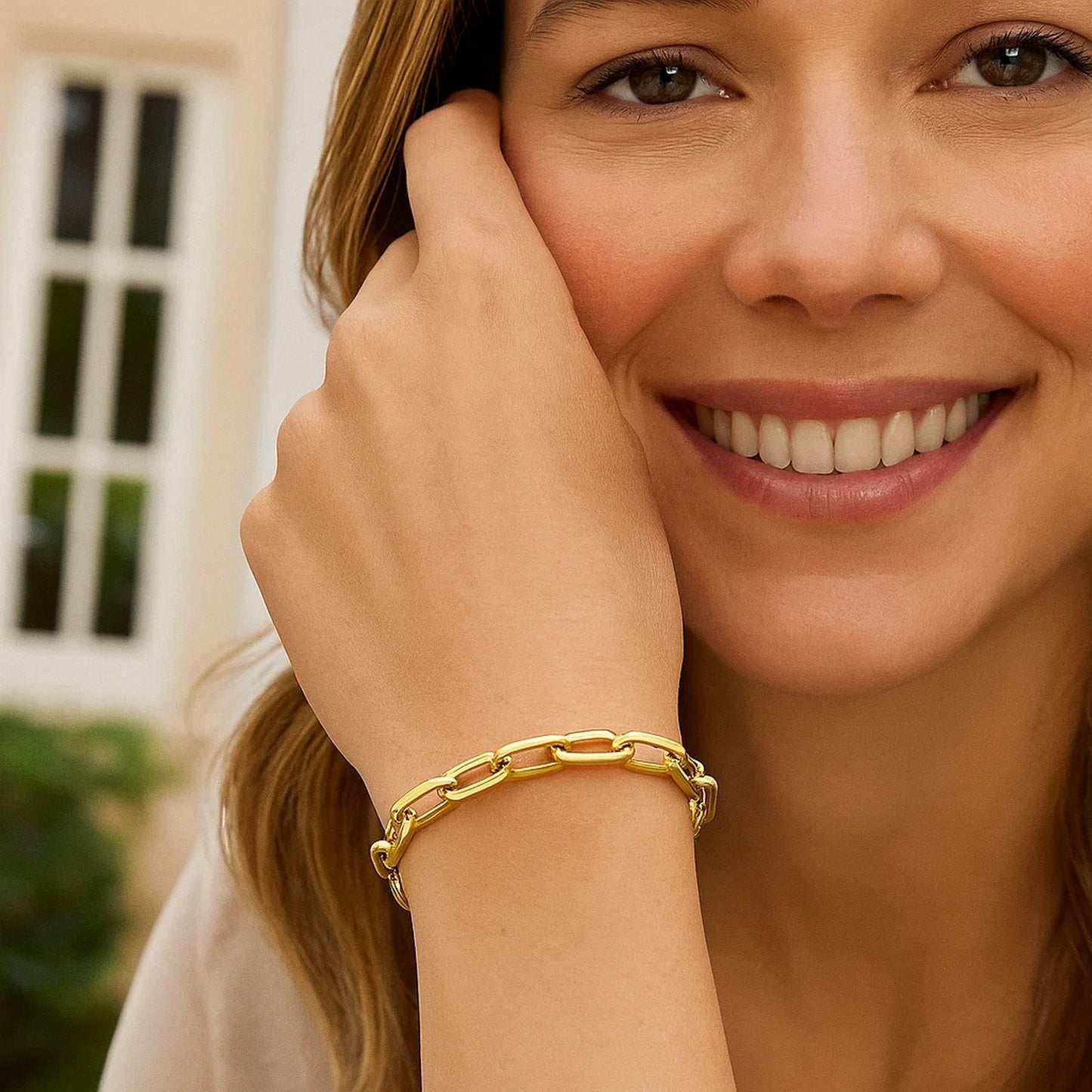 14k Yellow Gold French Cable Link Bracelet (6.00 mm)