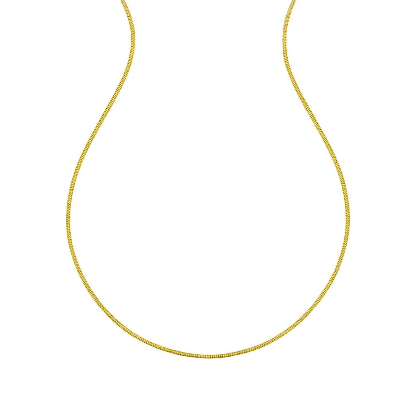 14K Yellow Gold Sparkle Spring Chain Necklace (1.90 mm)