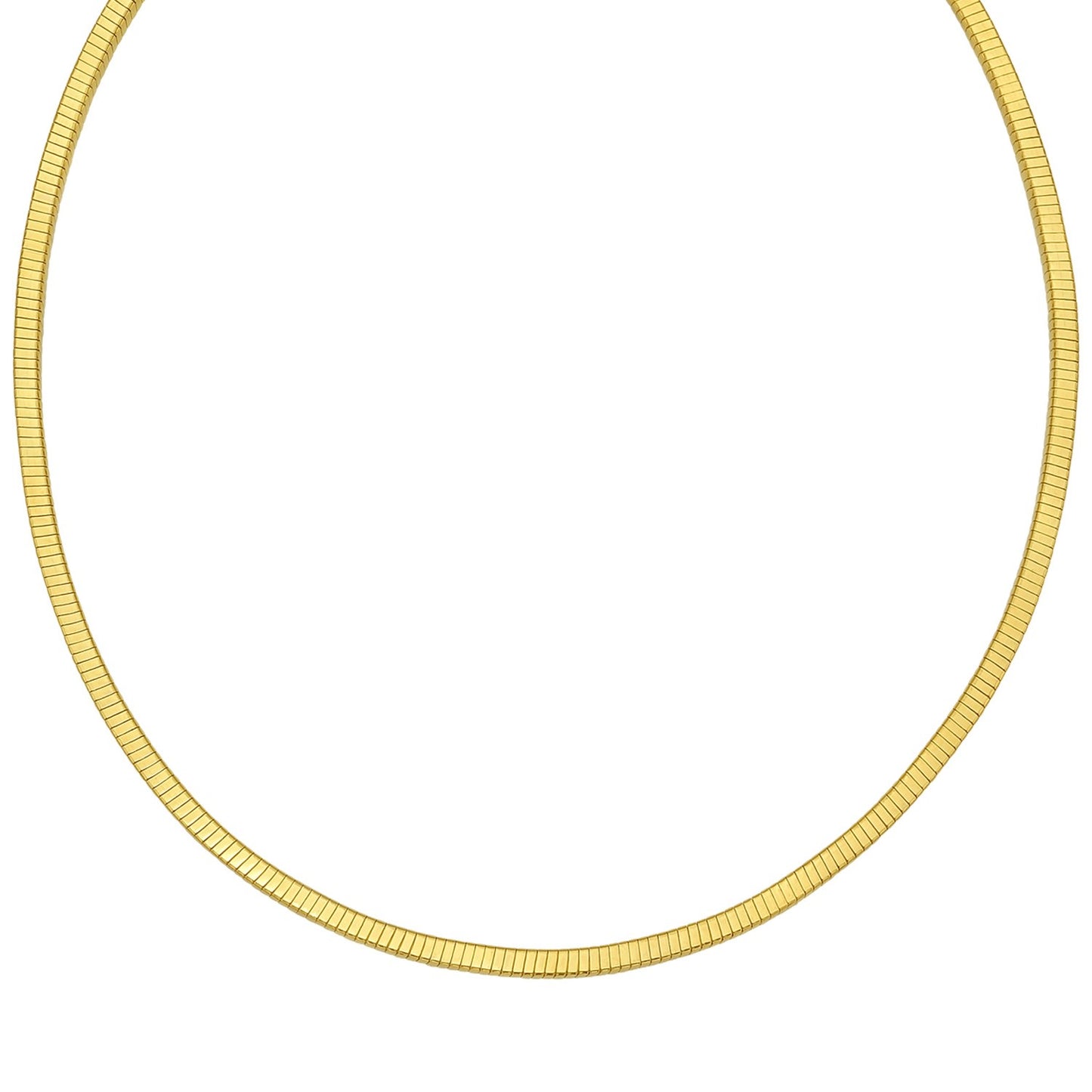 Gold Over Sterling Silver Cubogas Chain Necklace