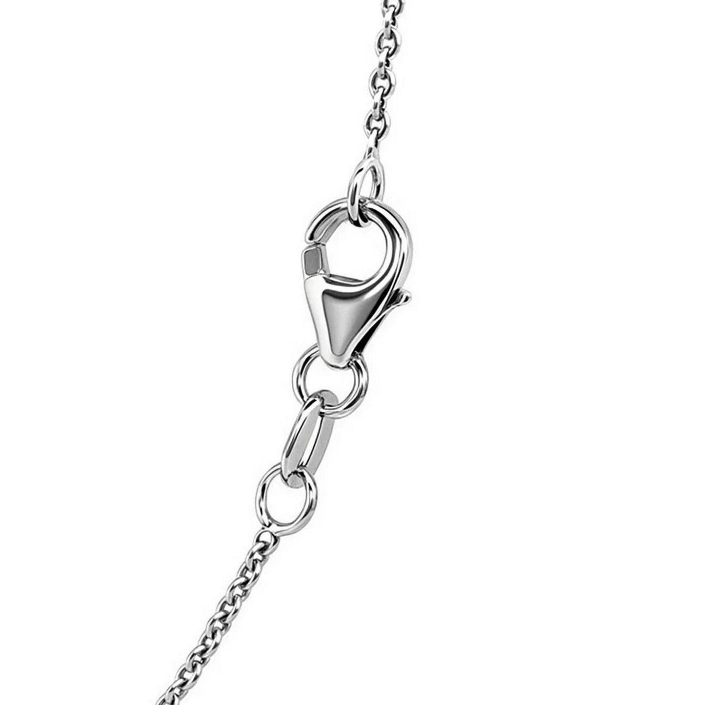 14k White Gold Round Cable Link Chain (1.20 mm)