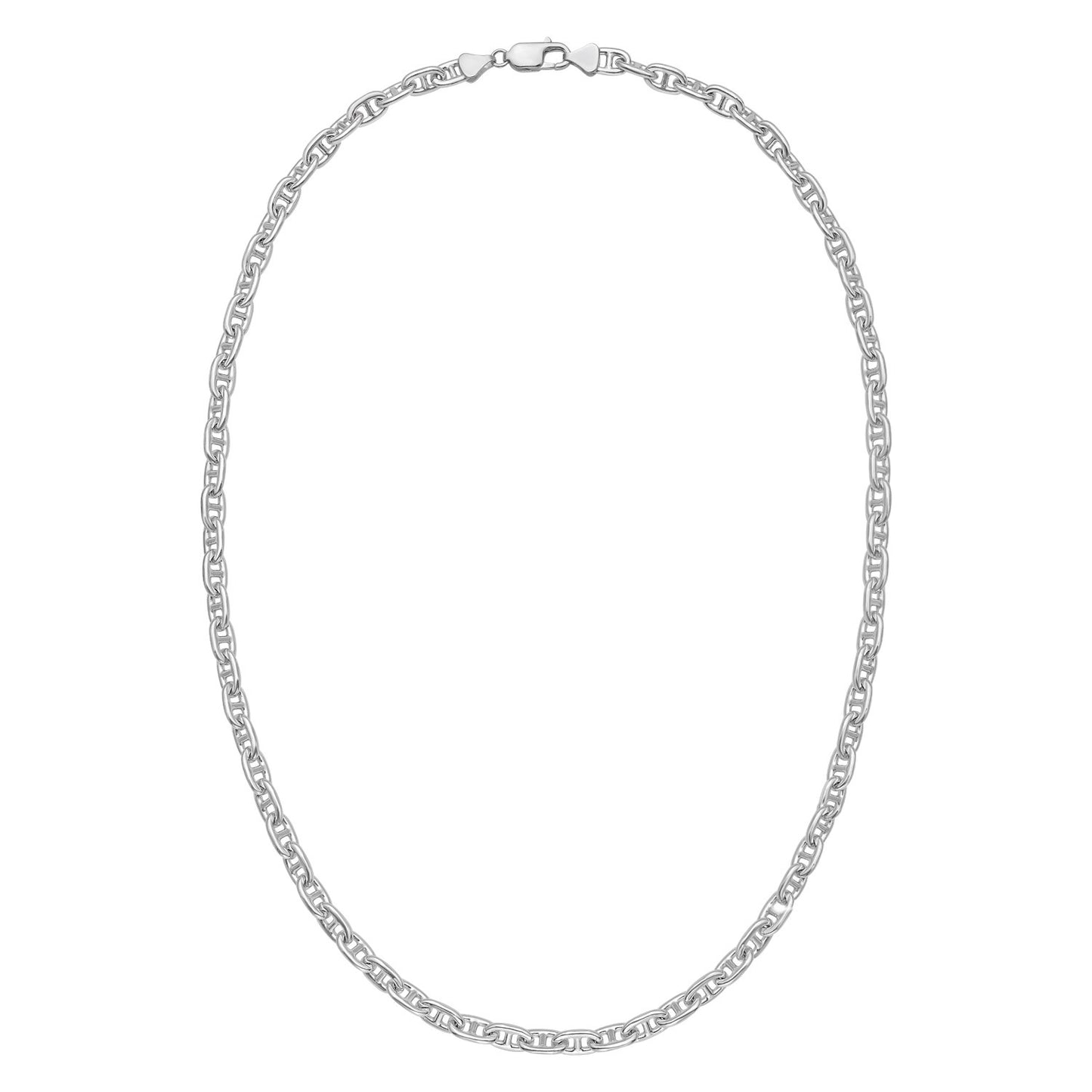 Sterling Silver Anchor Chain Necklace (6.40 mm)