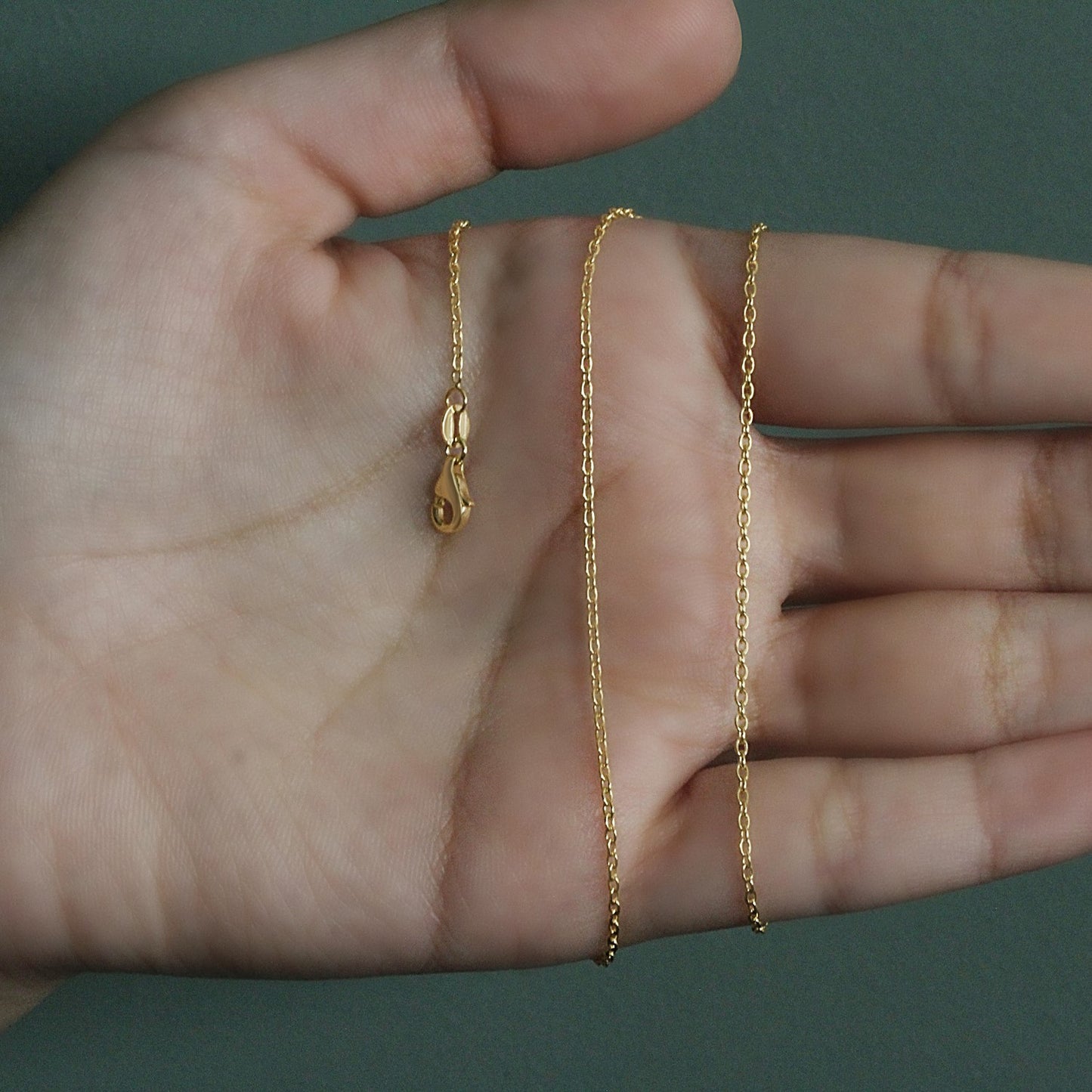 14k Yellow Gold Round Cable Link Chain (1.50 mm)