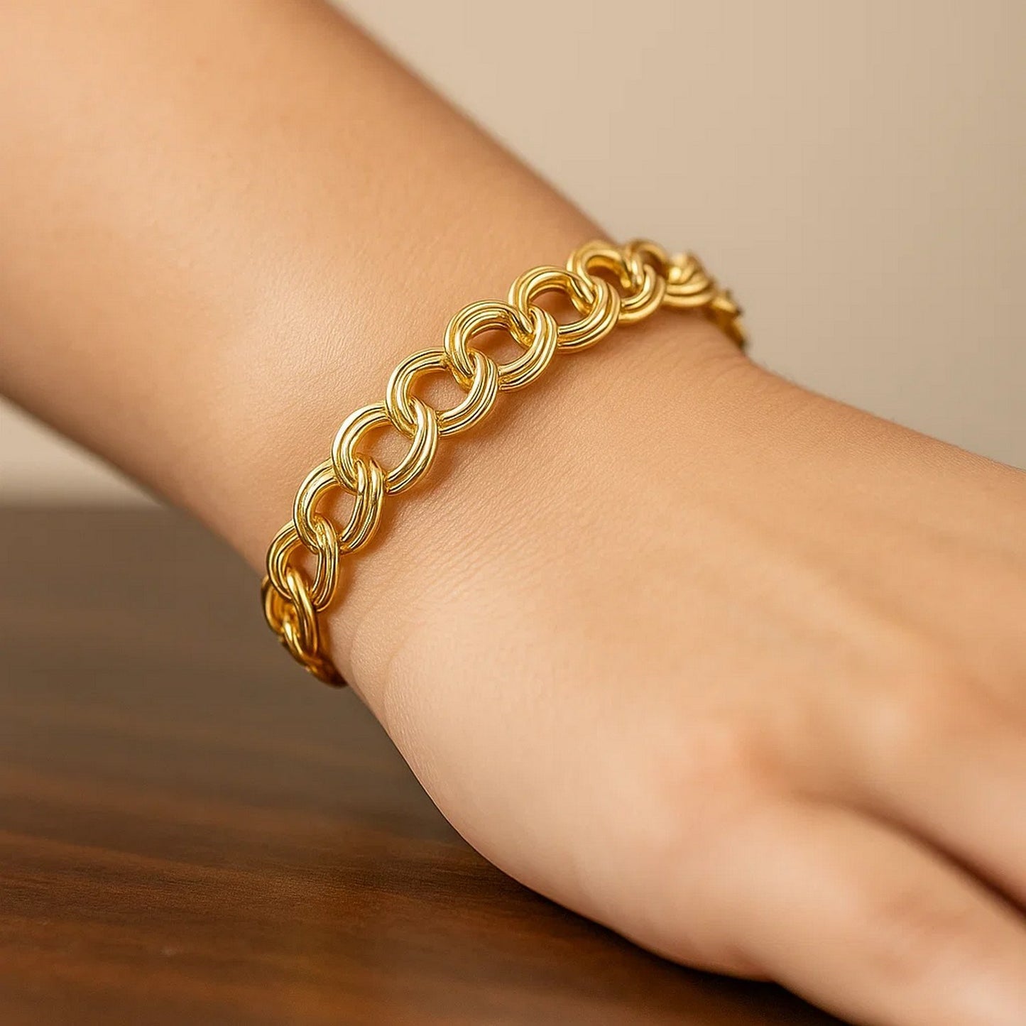 14k Yellow Gold Lite Charm Bracelet (8.00 mm)