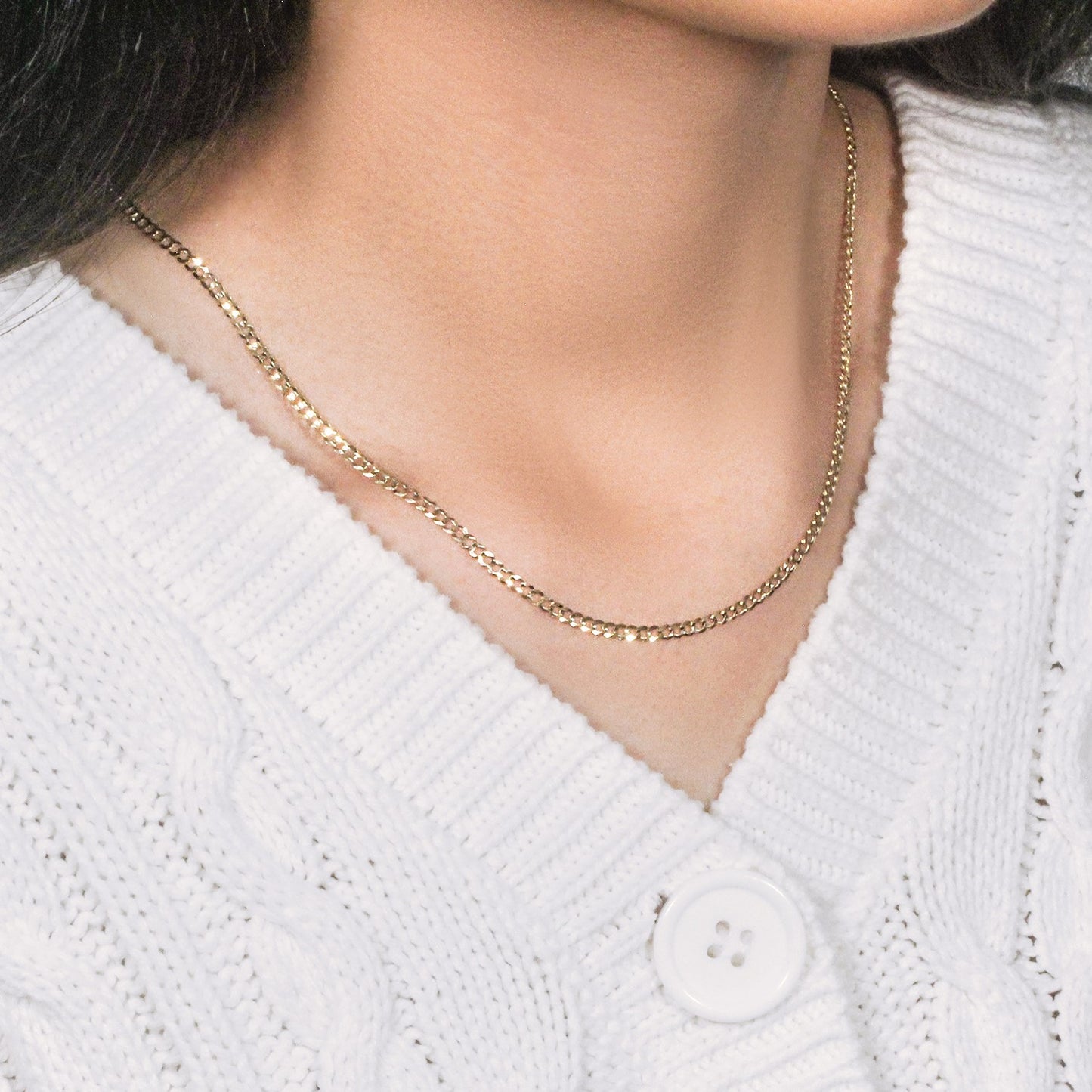 10k Yellow Gold Curb Chain (2.60 mm)