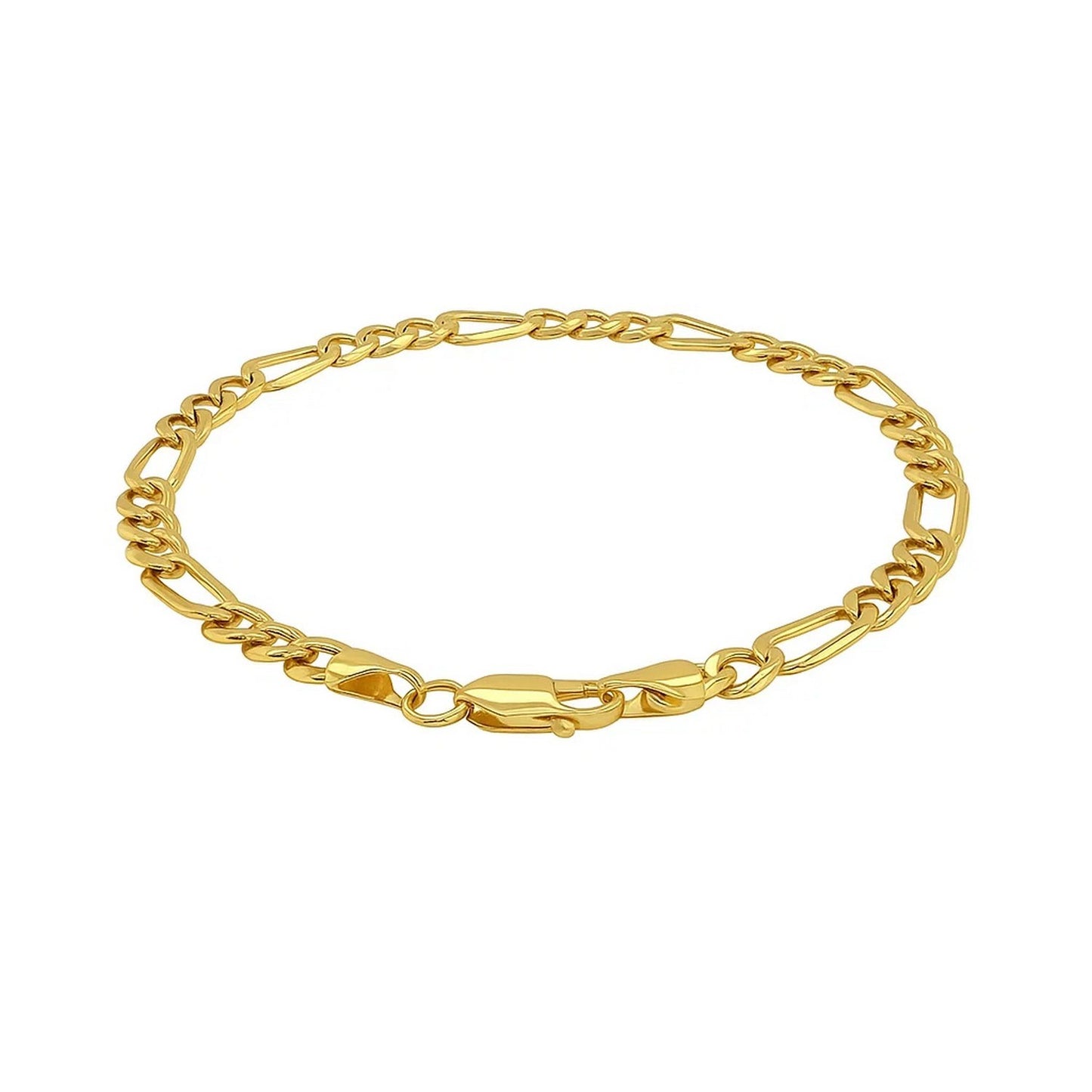 14k Yellow Gold Lite Figaro Bracelet (5.60 mm)