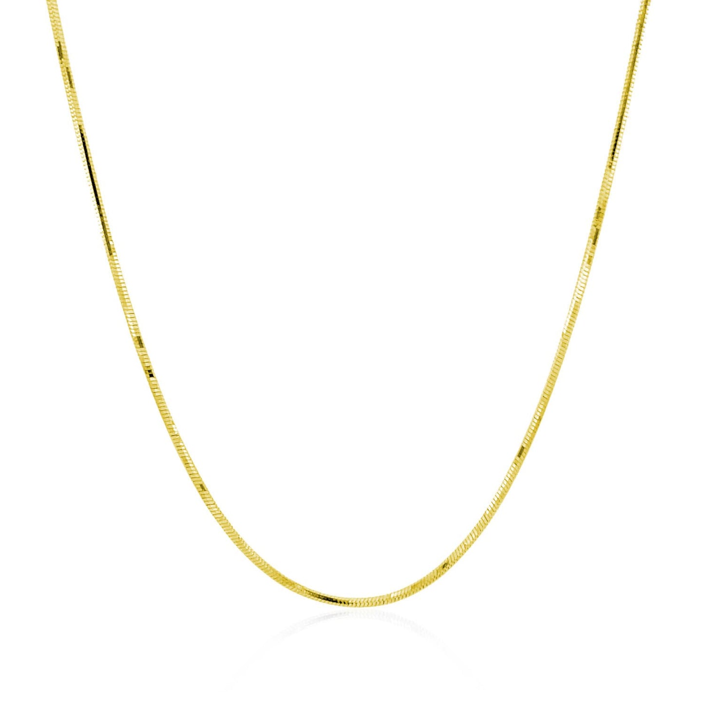 14k Yellow Gold Adjustable Snake Chain (0.80 mm)