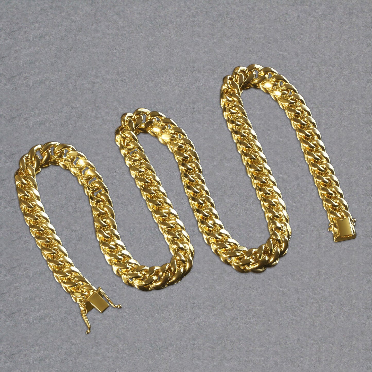 10k Yellow Gold Semi Solid Miami Cuban Chain (9.10 mm)