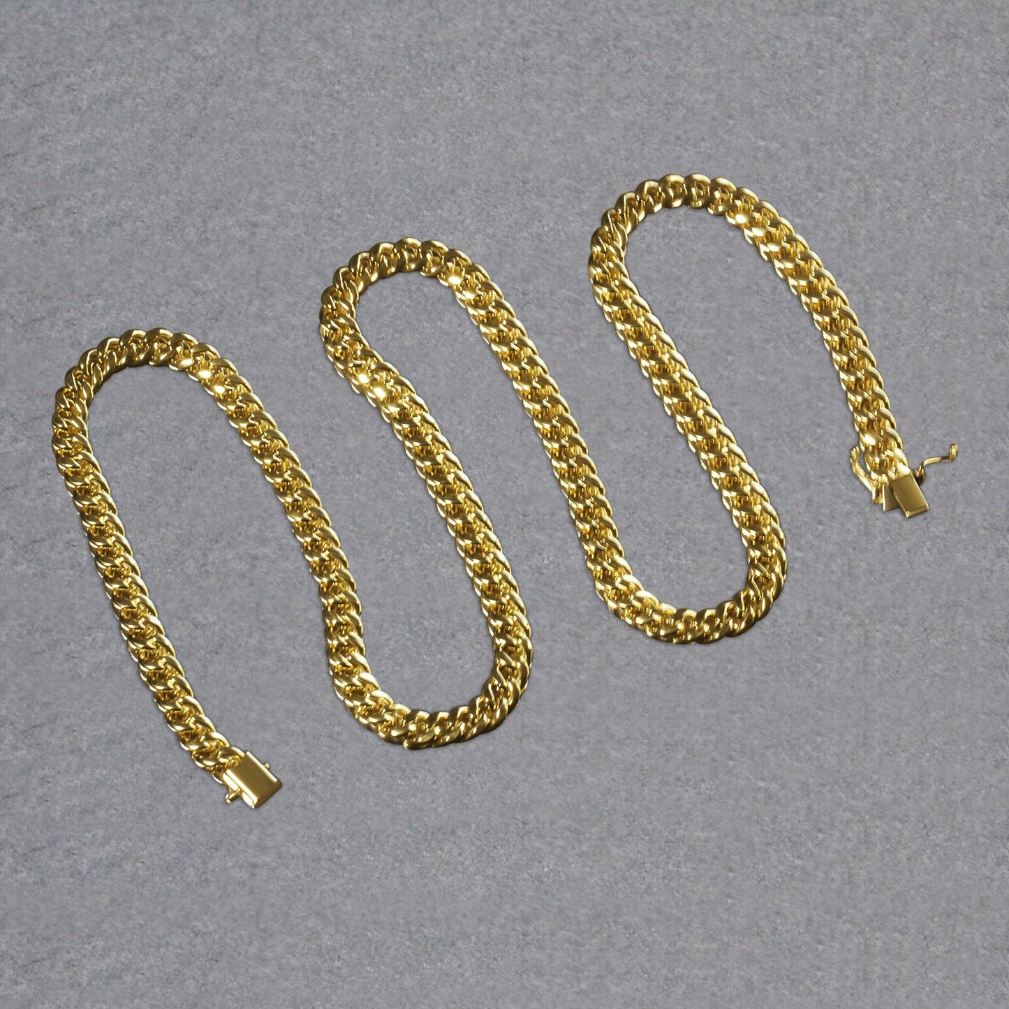 10k Yellow Gold Semi Solid Miami Cuban Chain (6.10 mm)