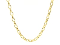 14k Yellow Gold Oval Rolo Chain (4.6 mm)