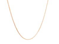 14k Rose Gold Diamond Cut Round Wheat Chain (0.70 mm)