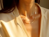 14k Yellow Gold Alternating Paperclip Chain Link and Gold Bar Necklace