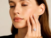 2 Carat Oval Lab Grown IGI G/VS1 Diamond Solitaire Ring in 10K White Gold