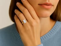 3 Carat Emerald Lab Grown IGI G/VS1 Diamond Solitaire Ring in 10K Yellow Gold