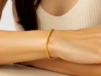 14K Yellow Gold Bead Bracelet (4.00 mm)