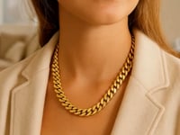 14k Yellow Gold 22 inch Polished Curb Chain Necklace